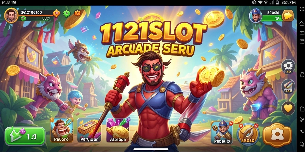 Tampilan gameplay 1121SLOT yang menarik dan penuh warna