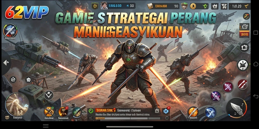 Tampilan gameplay SLG yang intens dan strategis.