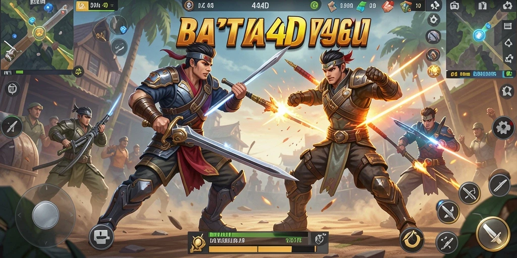 Tangkapan layar menunjukkan momen pertarungan seru dalam <strong>DAYA4D</strong> di medan perang Battle Royale.