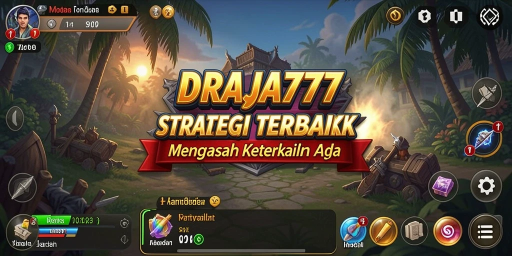 Screenshot gameplay DRAJA777 menampilkan pertarungan strategi yang intens.