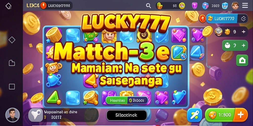 Tampilan gameplay <strong>LUCKY777</strong> saat mencocokkan buah-buahan berwarna-warni.