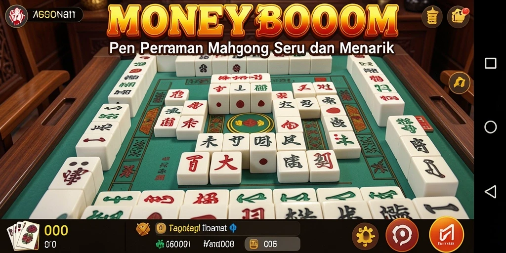 Gameplay MONEYBOOM yang menarik dan penuh tantangan Mahjong.