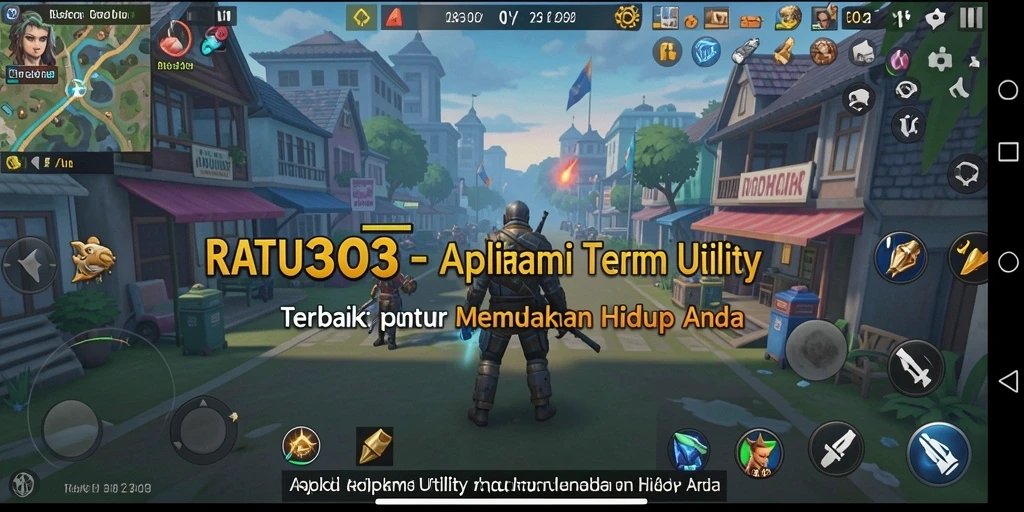 Screenshot utama RATU303 menampilkan antarmuka pengguna yang bersih dan fungsional.