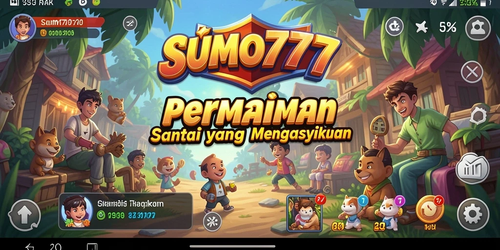 Tampilan menarik dari gameplay SUMO777 yang penuh warna.
