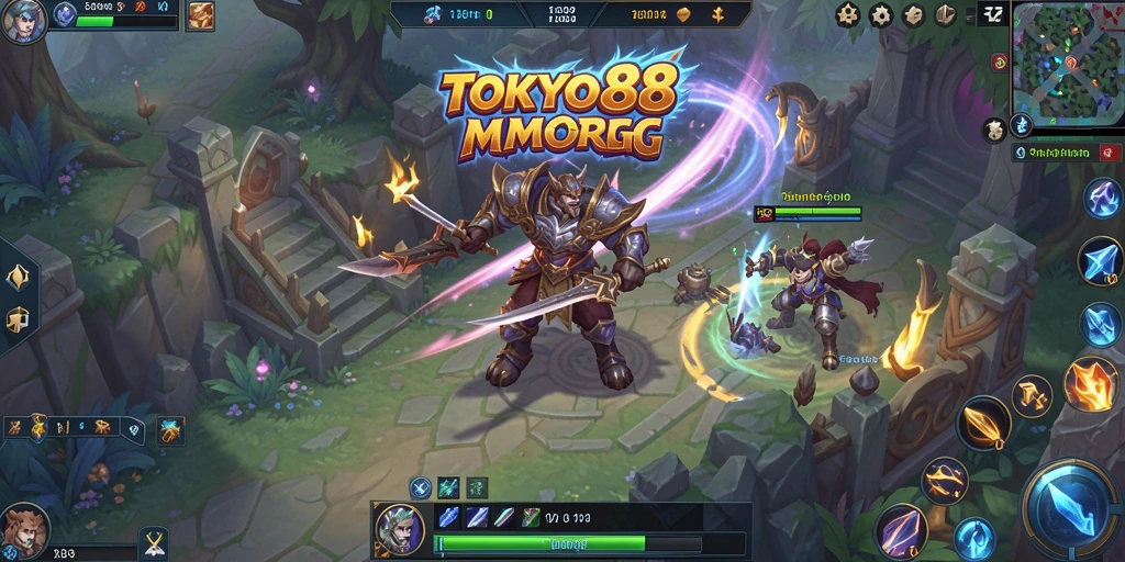 Tangkapan layar menunjukkan pertempuran seru dalam gameplay MMORPG.