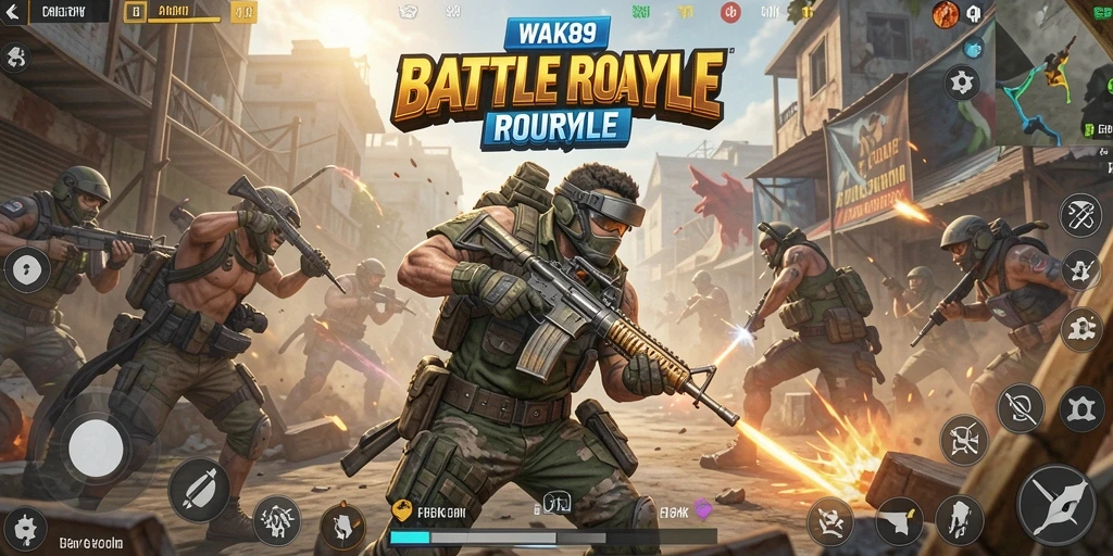 Tangkapan layar dari gameplay WAK89 yang intens dan mendebarkan.