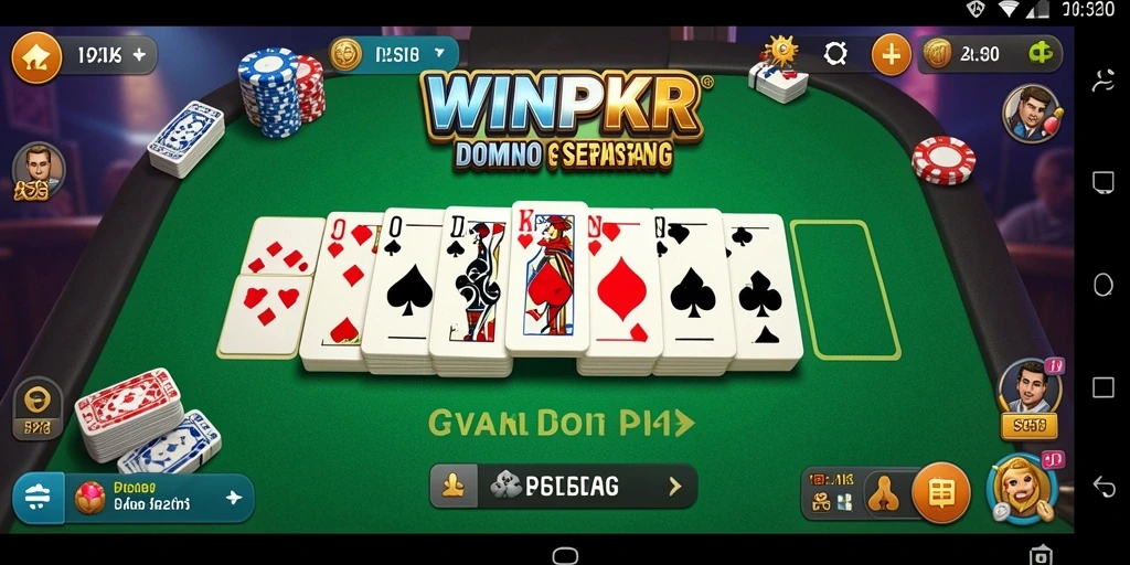 Tampilan gameplay yang seru dan menantang di WINPKR.